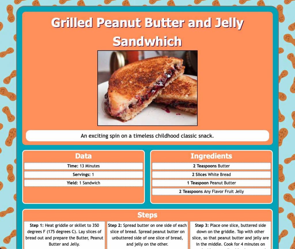 Recipe website