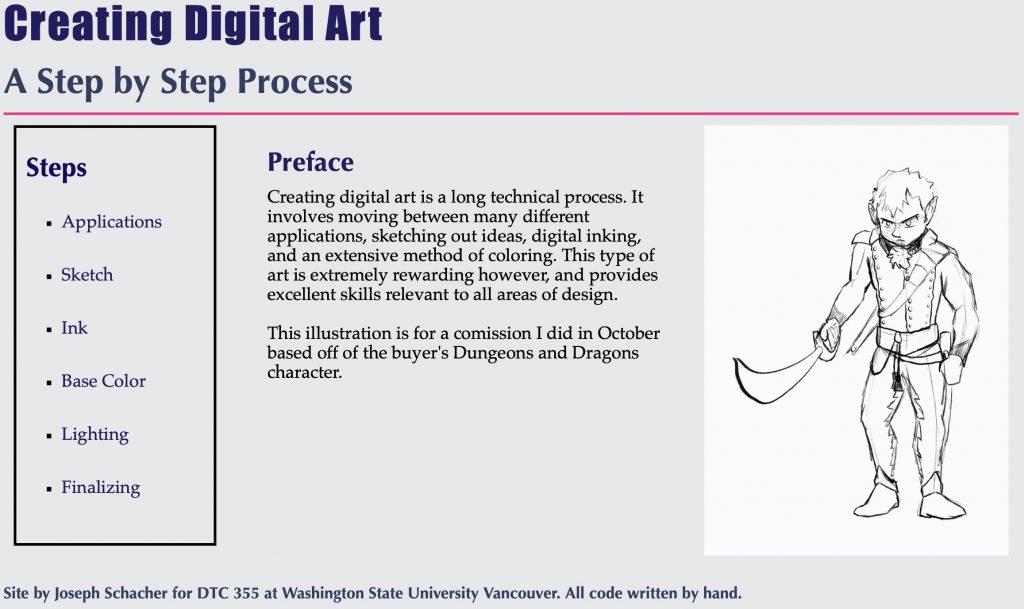 Digital art website